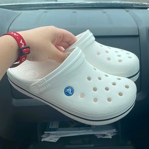 Authentic white crocs